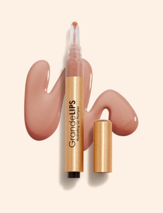 Barely There | GrandeLIPS A high gloss, volumizing lip plumper infused with a nourishing cocktail of Volulip™ and hyaluronic acid for instant and long-term hydrating benefits.