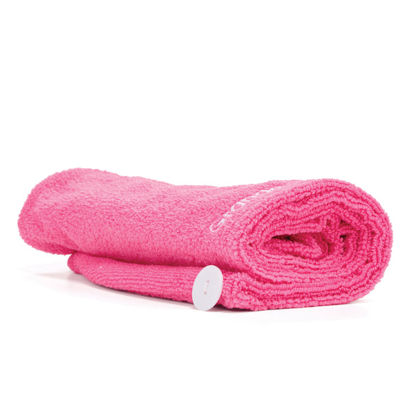 2 Pack) Large Microfiber Hair Towel + Bonus Towel Clip - health