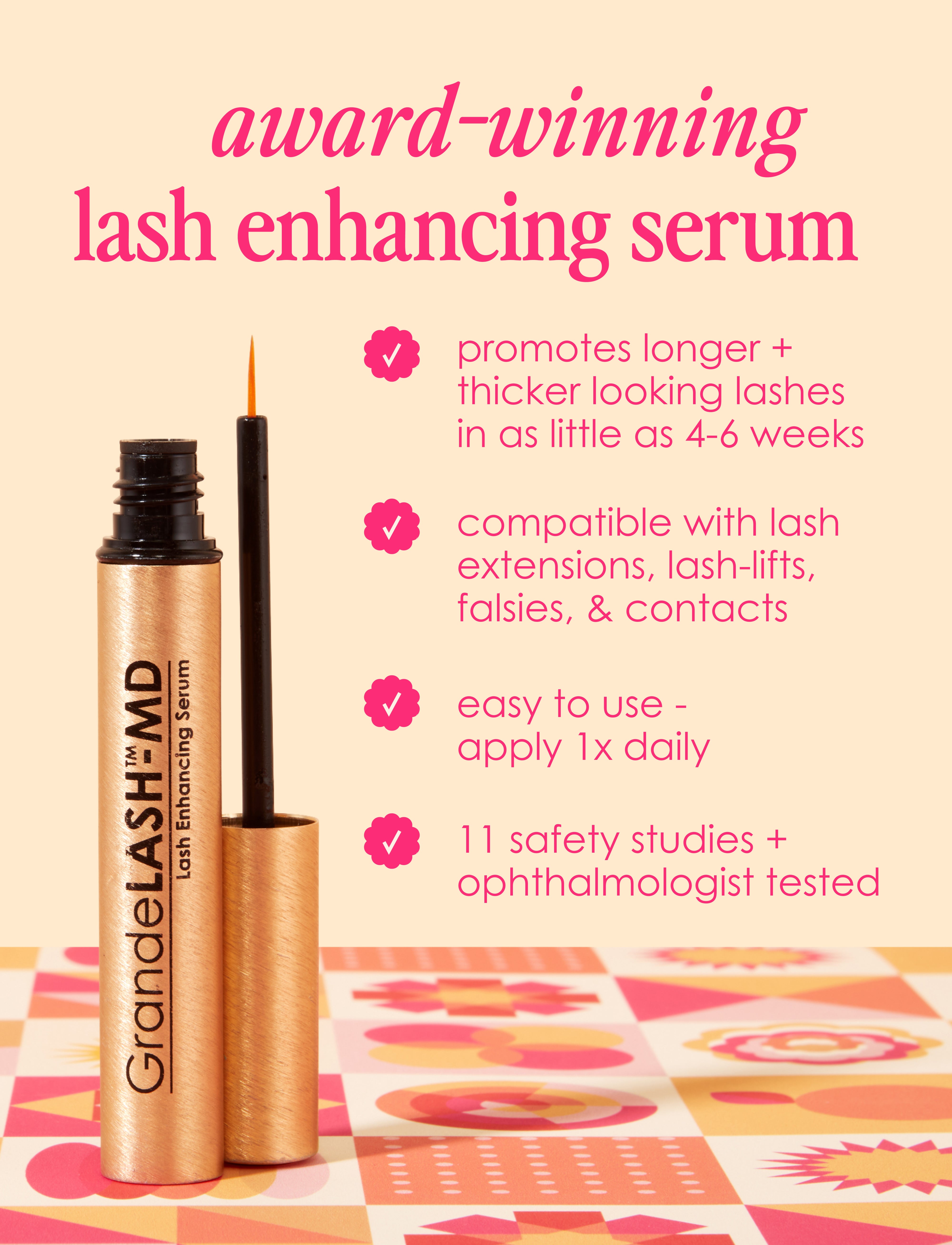 2x Grande lash-md Lash enhancing shops Serums