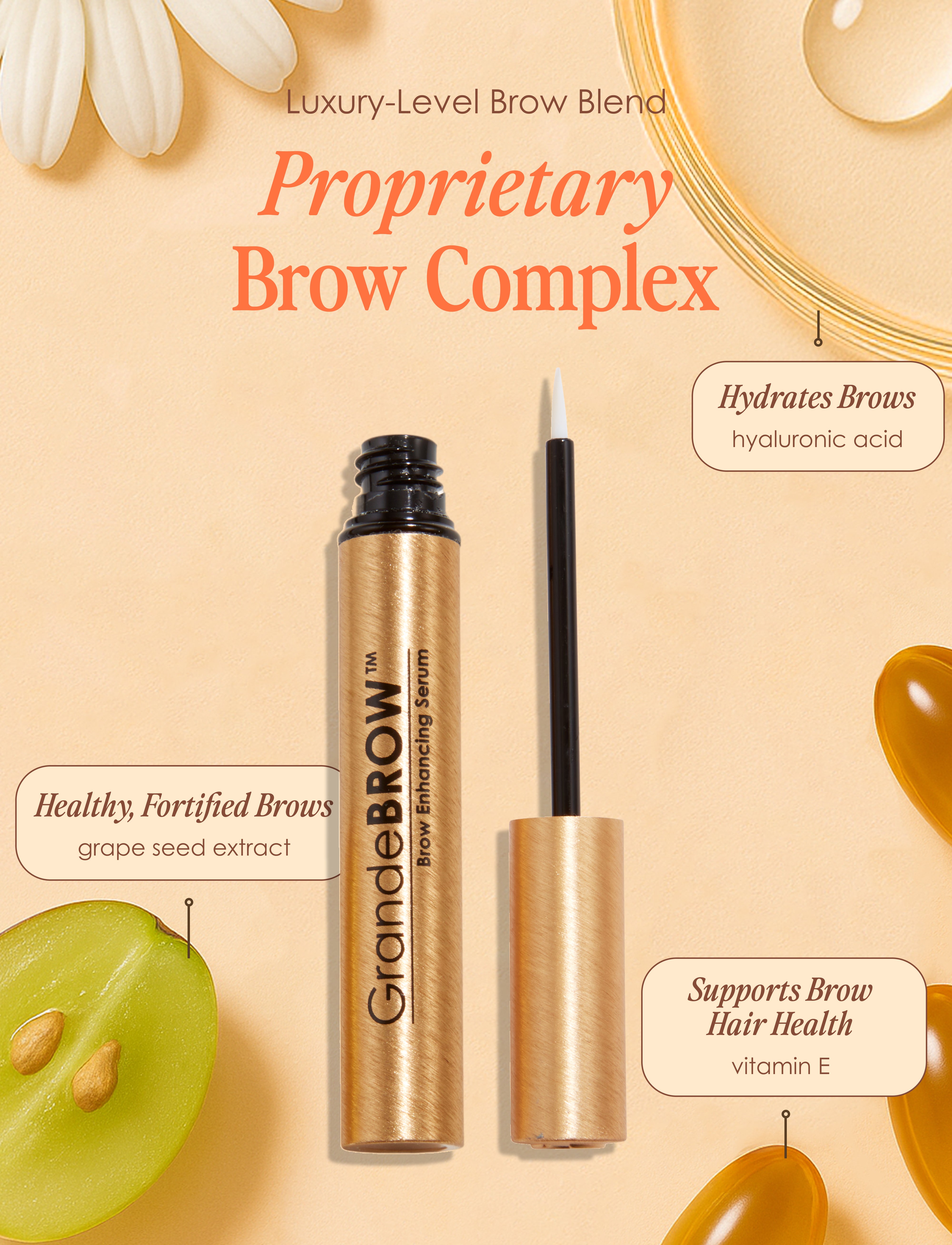 Travel Size GrandeBROW Brow Enhancing Serum – Grande Cosmetics